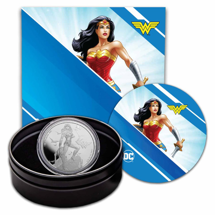 Samoa Dc Comics Wonder Woman Oz Silber Proof Coin Metal