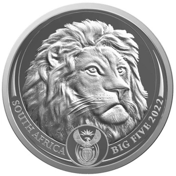 Big Five II: Lev 1 unce platiny 2022 Proof