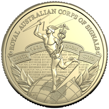  Centenary of the Royal Australian Corps of Signals $1 Hliníkový bronz 2025