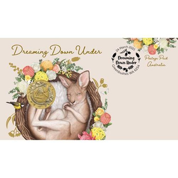 Dreaming Down Under: Spící klokan hliníková mince 2021