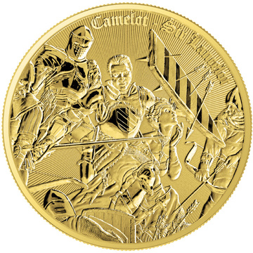 Niue: Camelot - Sir Lancelot 1 oz stříbrná mince 2024 Multimetal