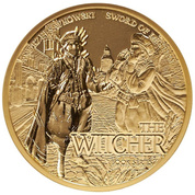 Niue: The Witcher Book Series - Sword of Destiny 1/10 oz Gold 2022 Poof Coin