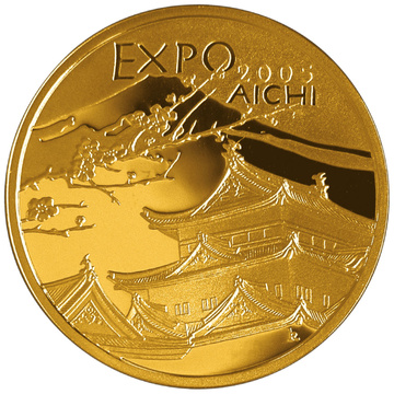 Světová výstava EXPO Japonsko 200 Złoty Zlato 2005 Proof