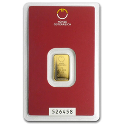  Austrian Mint 2 gram Gold Bar 