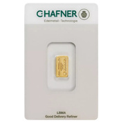  C. Hafner 1 gram Gold Bar LBMA