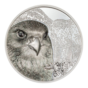  Mongolia: Mongolian Falcon 3 oz Silver 2023 Proof Ultra High Relief Coin