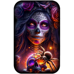 Asturmint: Dia de los Muertos coloured 2 oz Silver Bar 2024 Antique Finish