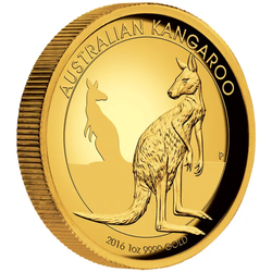 Australian Kangaroo 1 oz Gold 2016 Proof High Relief 