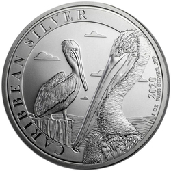 Barbados: Caribbean Pelican 1 oz Silver 2023