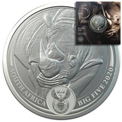 Big Five: Rhino 1 oz Silver 2020