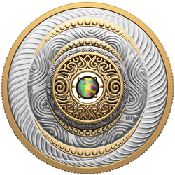 Canada: Dancing Ammolite - Elements of Nature "Air" Silver 2024 Gilded Proof Coin 