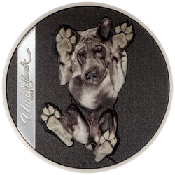 Cook Islands: Underlook - Under-Dog coloured 1 oz Silver 2025 Proof 