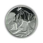 David Playing for Saul 1 NIS Silver 2013 Prooflike Coin