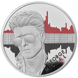 George Michael coloured 1 oz Silver 2024 Proof 