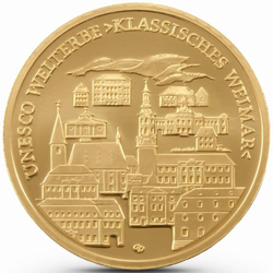 Germany: UNESCO World Heritage Site - Upper Middle Rhine Valley 1/2 oz Gold 2015 