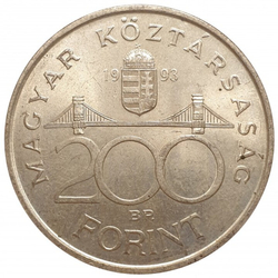 Hungary, 200 Forint Silver 1992-1993