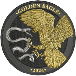 Malta: Golden Eagle 1 oz Silver 2024 Gilded