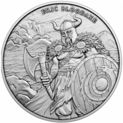 Medal - Legendary Warriors: Eric Bloodaxe 1 uncja Srebra