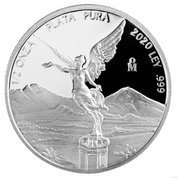 Mexican Libertad 1/2 uncji Srebra 2020 Proof