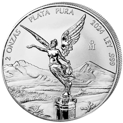 Mexican Libertad 2 oz Silver 2024 Reverse Proof