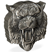 Niue: Fierce Nature -Tiger 2 oz Silver 2022 Antique Finish