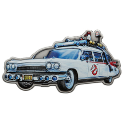 Niue: Ghostbusters - Silver Ecto coloured 2 oz Silver 2024 Antiqued Shaped Coin