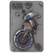 Niue: Pastel Circus - Rising coloured $5 Silver 2023 High Relief Antiqued Coin