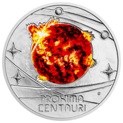 Niue: The Milky Way - Proxima Centauri coloured $1 Silver 2023 Proof