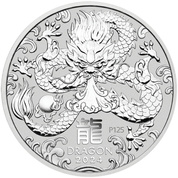 Perth Mint: Lunar III - Year of the Dragon 1/2 oz Silver 2024