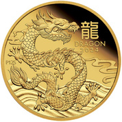 Perth Mint: Lunar III - Year of the Dragon 1/4 oz Gold 2024 Proof  