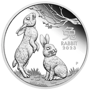 Perth Mint: Lunar III - Year of the Rabbit 1/2 oz Silver 2023 Proof