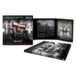 Polish Circulation Coins "80th Anniversary of the Warsaw Uprising"- set of coins 1 gr - 5 zl 2024