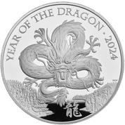 Royal Mint Lunar: Year of the Dragon 5 oz Silver 2024 Proof