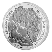 Rwanda: African Ounce - Nile Crocodile 1 oz Silver 2023 Proof