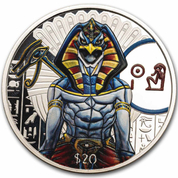 Sierra Leone: Egyptian Gods - Ra coloured 2 oz Silver 2023 Proof Coin