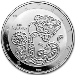 Tokelau: Zodiac Series - Aquarius 1 oz Silver 2024