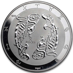 Tokelau: Zodiac Series - Pisces 1 oz Silver 2024