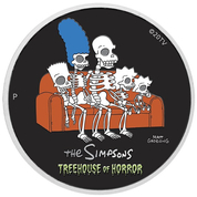 Tuvalu: The Simpson - Treehouse Of Horror coloured 1 oz Silver 2022 