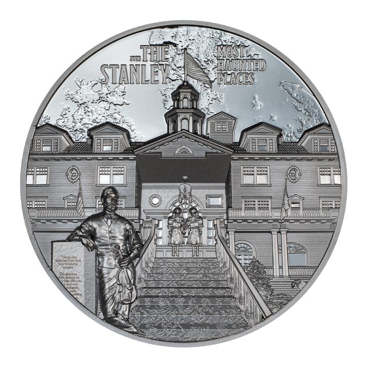  Cook Islands: Most Haunted Places - The Stanley 2 oz Silver 2023 Black Proof Ultra High Relief Coin