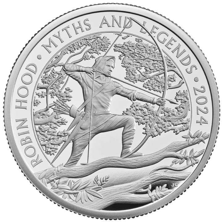  Myths & Legends: Robin Hood 2 oz Silver 2024 Proof