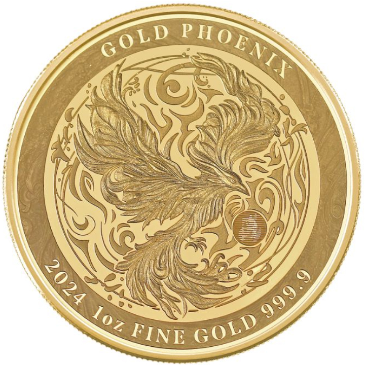  Niue: Phoenix 1 oz Gold 2024 Prooflike Coin