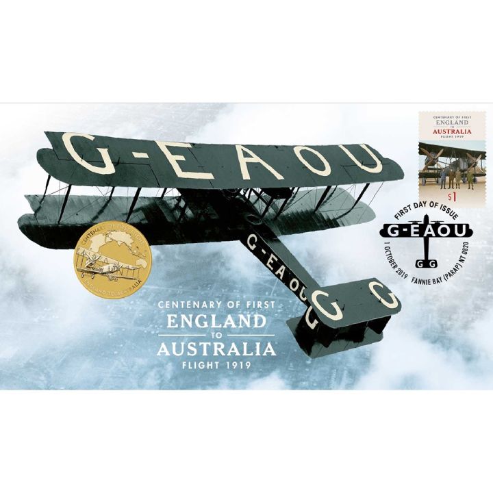 100th Anniversary of the First Flight England to Australia Aluminium Bronze 2019