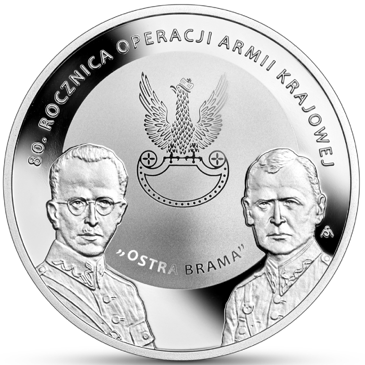 80th Anniversary of the Armia Krajowa Operation "Ostra Brama" 10 PLN Silver 2024 Proof 