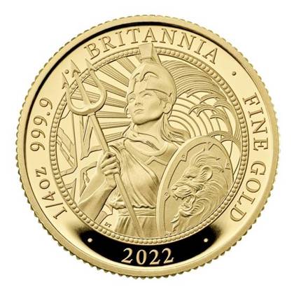 Britannia 1/4 uncji Złota 2022 Proof