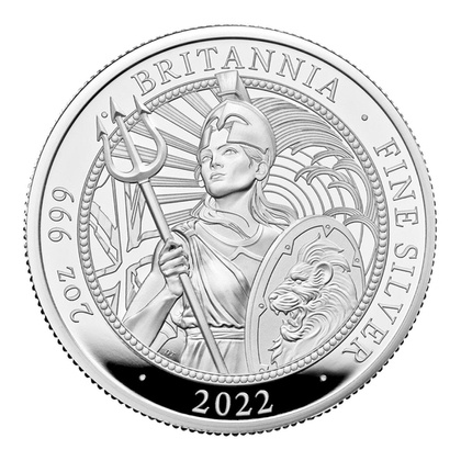 Britannia 2 uncje Srebra 2022 Proof