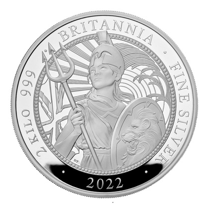 Britannia 2000 gramów Srebra 2022 Proof