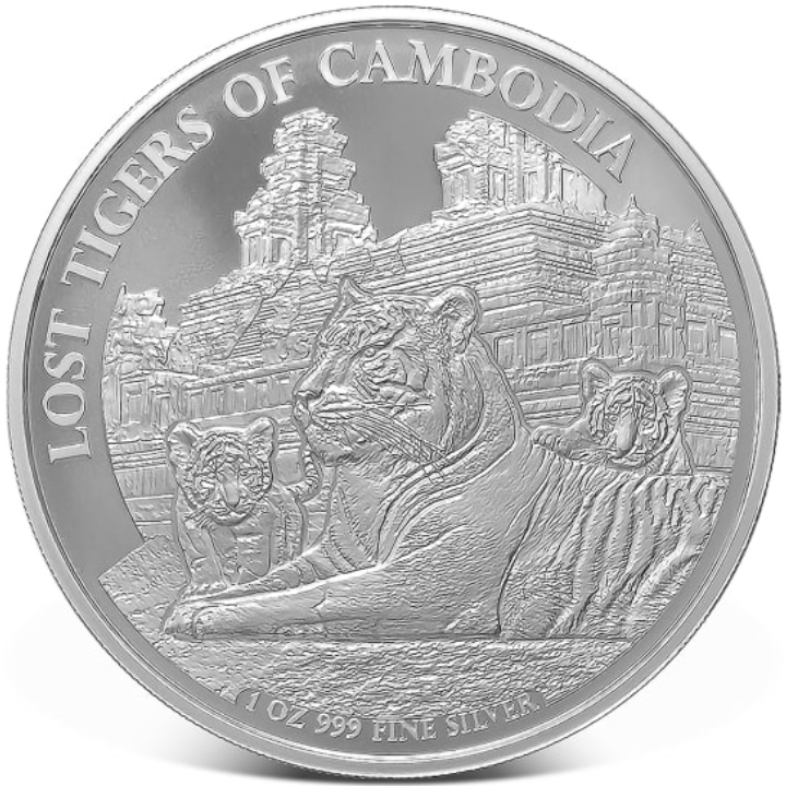 Cambodia: The Lost Tiger of Cambodia 1 oz Silver 2025