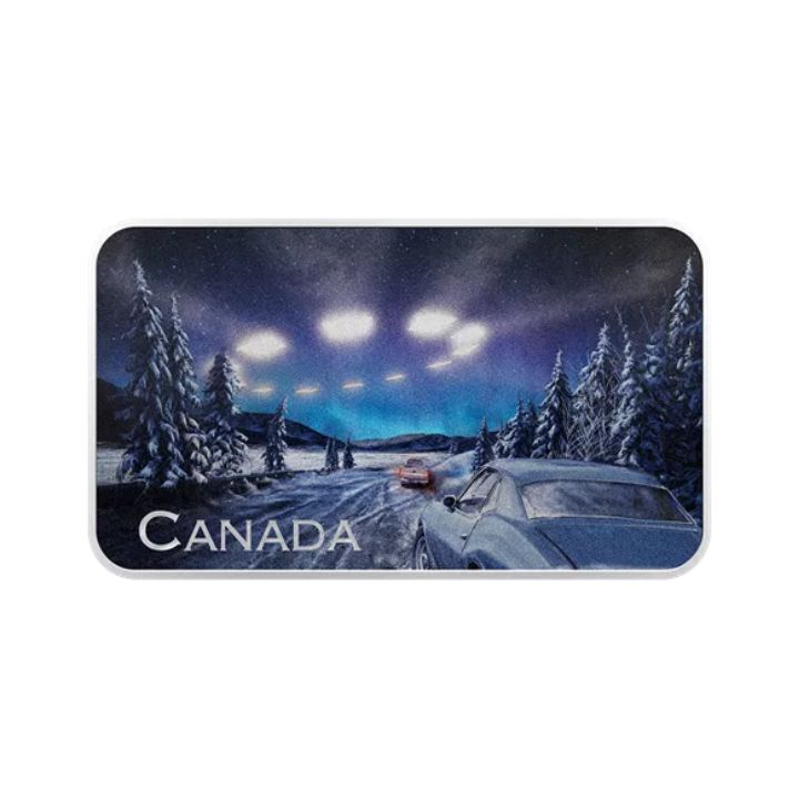 Canada: Canada’s Unexplained Phenomena - The Yukon Encounter coloured 1 oz Silver 2022 Proof Coin 