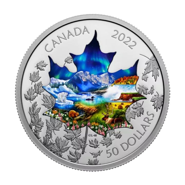 Canada: Canadian Collage colorized 3 oz Silver 2022 Proof 