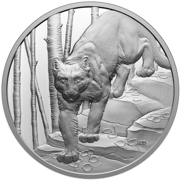 Canada: Great Hunters - Cougar $20 Silver 2024 Proof Ultra High Relief Coin